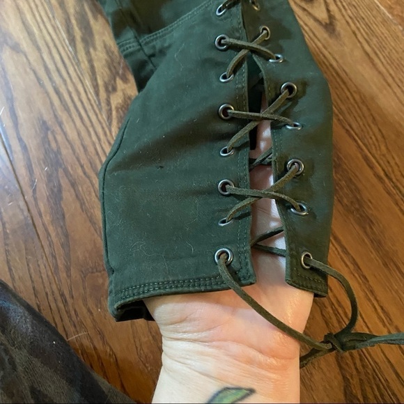 Zara  green‎ skinny jeans in size 4 - Picture 5 of 13